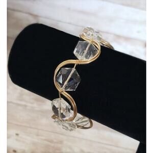 Vintage Jules L Bracelet / Bangle Wavy Statement Bracelet